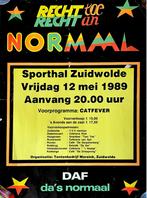 Originele concertposter Normaal Zuidwolde, Verzamelen, Posters, Gebruikt, Ophalen of Verzenden, A1 t/m A3, Rechthoekig Staand