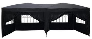 Partytent Easy Up 3x6m opvouwbaar zwart beschikbaar voor biedingen