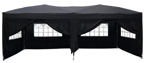 Partytent Easy Up 3x6m opvouwbaar zwart, Tuin en Terras, Partytenten, Nieuw, Partytent, 2 meter of meer, 5 tot 8 meter, Minder dan 4 meter