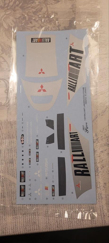 decals div. o.a. lancer evo, civic en impreza, Hobby en Vrije tijd, Modelbouw | Auto's en Voertuigen, Nieuw, Auto, Groter dan 1:32