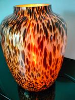 Italië Design Tafellamp Amber Cheetah Leopard Gold, Ophalen of Verzenden