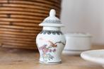 Chinees porseleinen gemberpotje met vogel en bloesem (1960s), Antiek en Kunst, Ophalen of Verzenden