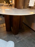 Japandi eettafel + salontafel set | Massief marmer  Eleonora, Huis en Inrichting, Tafels | Eettafels, Japandi, Rond, Nieuw, Ophalen of Verzenden