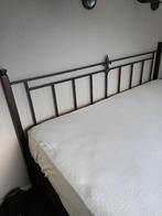 Twee persoonsbed, Huis en Inrichting, Ophalen, Gebruikt, Bruin, Tweepersoons