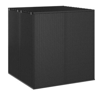 AANBIEDING | Tuinbox 100 CM poly rattan zwart! GRATIS BEZOR beschikbaar voor biedingen