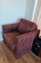 Bruin suède fauteuil, Ophalen, Gebruikt