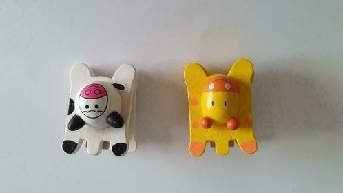 Nieuw: 2 dierenknijpers met sterke magneet op achterkant, Diversen, Bureau-accessoires, Nieuw, Ophalen of Verzenden