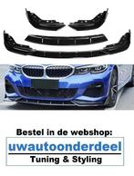 Voorspoiler Spoiler Splitter Zwart Voor Bmw 3 Serie G20 M pa, Auto diversen, Tuning en Styling, Verzenden