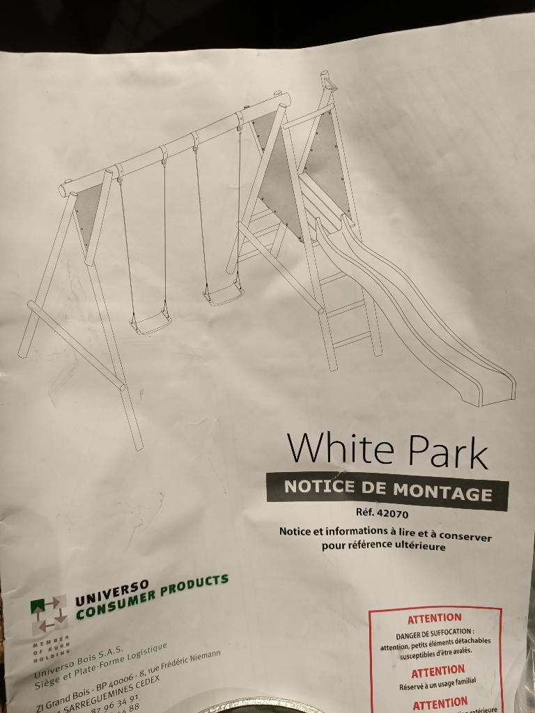 Jungle Gym Bouwpakket - Wit park, NIEUW VASTE PRIJS, Ophalen of Verzenden, Nieuw