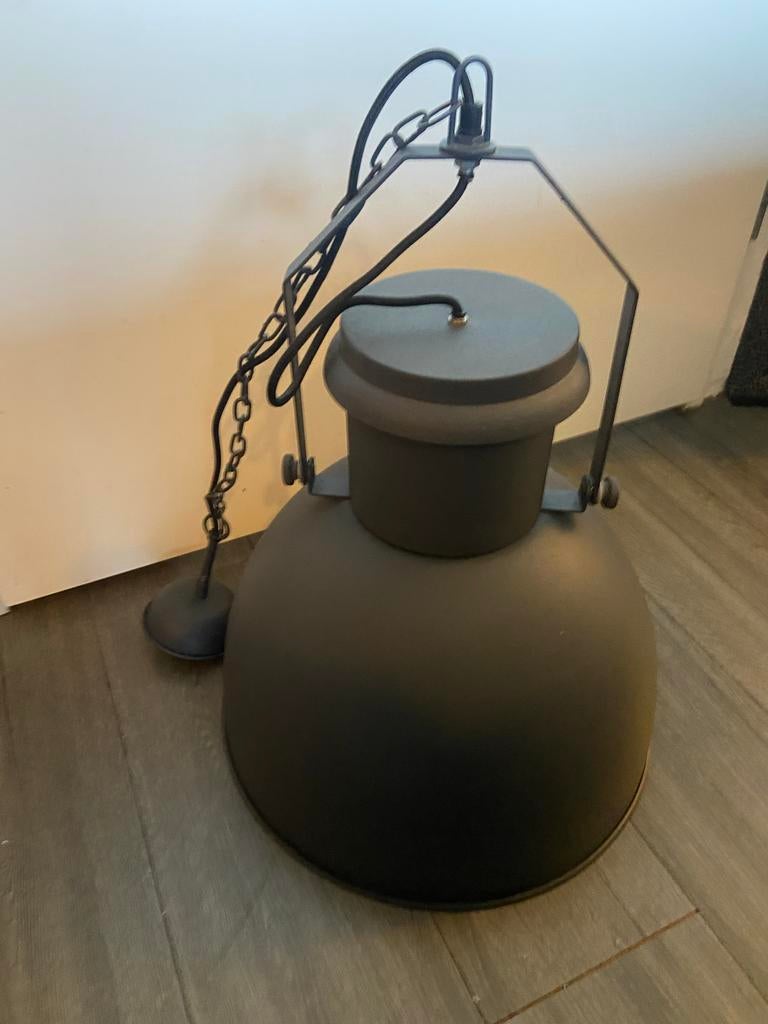 Industriële Haco Hanglamp, Gebruikt, Ophalen of Verzenden, Metaal, Minder dan 50 cm
