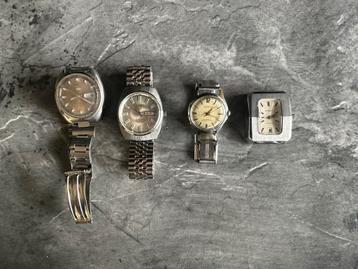 4 x vintage polshorloges Megalo - Seiko - Marti beschikbaar voor biedingen