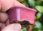 Bonsai Mame potje Bordeaux rood Japans gemerkt 3,7x2,9x2, Tuin en Terras, Bloempotten, Ophalen of Verzenden, Zo goed als nieuw