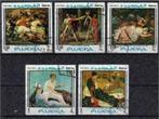 Fujeira 1968 - Yvert 229SW-233SW - Schilderijen (ST), Postzegels en Munten, Postzegels | Azië, Zuidoost-Azië, Ophalen, Gestempeld