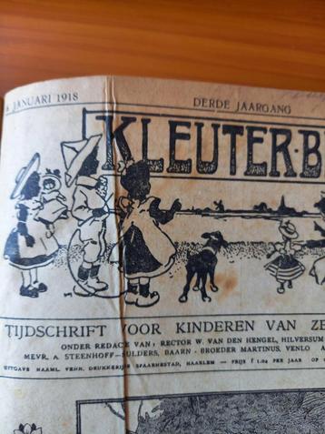 Antiek gebonden boekje "het kleuterblaadje" beschikbaar voor biedingen