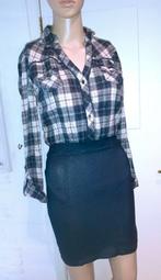 Korte jurk blauw met ruitjes Tally Weijl XS of 34, Blauw, Nieuw, Ophalen of Verzenden, Maat 34 (XS) of kleiner