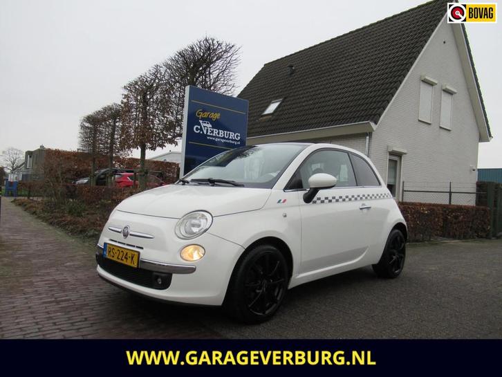 Fiat 500 1.2 (Airco,PDC,Panoramadak), Auto's, Fiat, Te koop, ABS, Airbags, Airconditioning, Centrale vergrendeling, Elektrische buitenspiegels