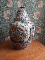 Delfts Polychroom Dekselpot - Handgeschilderd, Ophalen of Verzenden