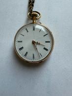 Antiek Cylindre rubis 6 Zakhorloge (14 karaats goud), Antiek en Kunst, Antiek | Klokken, Ophalen