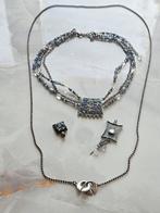 Vintage Pilgrim Sieraden Set - Ketting & Hanger, Ophalen of Verzenden, Goud, Overige materialen, Met strass