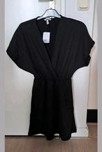H&M crinkle jurk met overslag, Kleding | Dames, Jurken, H&M, Ophalen of Verzenden, Nieuw, Zwart