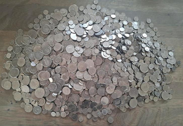 7 kilo Nederlandse nikkelen munten vanaf 1948 t/m 2001., Postzegels en Munten, Munten | Nederland, Koningin Juliana, Ophalen of Verzenden
