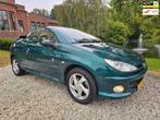 Peugeot 206 CC 1.6-16V Roland Garros LEER/airco, Auto's, Peugeot, Gebruikt, 4 cilinders, Cabriolet, 4 stoelen