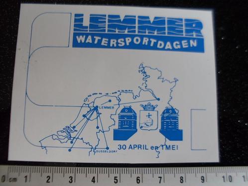 sticker lemmer watersportdagen logo, Verzamelen, Stickers, Zo goed als nieuw, Bedrijf of Vereniging, Verzenden