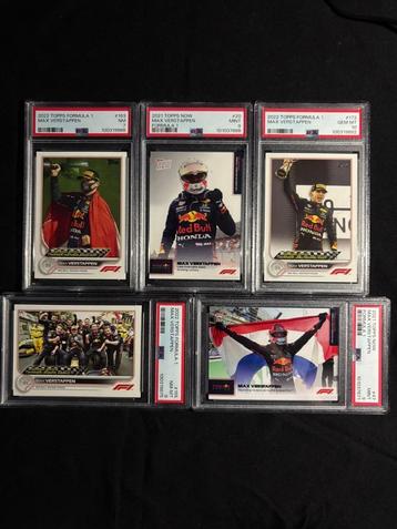 5-delige Set (A) Topps kaarten van Max Verstappen beschikbaar voor biedingen