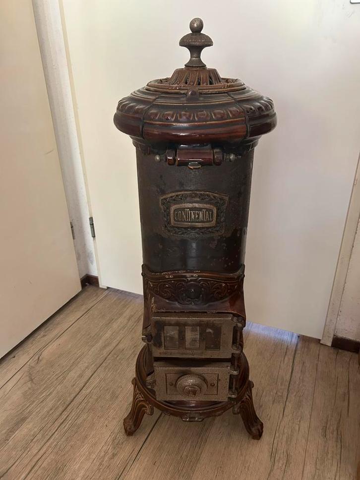 Antieke Continental Potkachel, Antiek en Kunst, Antiek | Koper en Brons, Ophalen
