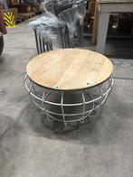 Label51 Salontafel Pixel - Metaal - Wit XL, Huis en Inrichting, Metaal of Aluminium, Rond, Zo goed als nieuw, 75 cm of meer