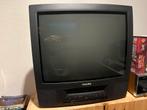 Philips 21” TV met ingebouwde VHS – netjes & werkend, Audio, Tv en Foto, Vintage Televisies, Ophalen, Gebruikt, Philips