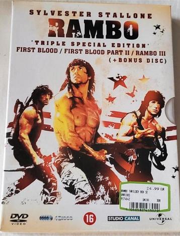Stallone Rambo 1,2 & 3 Trilogy Sealed Dvd's Actie beschikbaar voor biedingen
