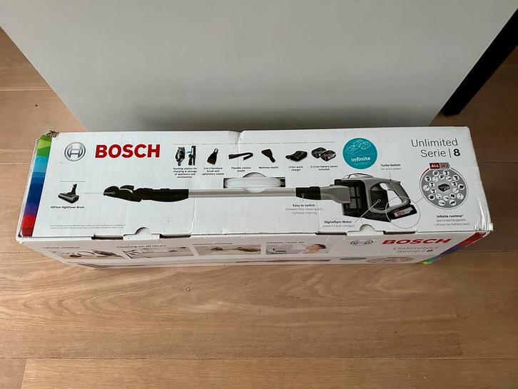 Nieuw - Bosch Serie 8 steelstofzuiger, Witgoed en Apparatuur, Stofzuigers, Ophalen of Verzenden
