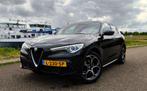 Alfa Romeo Stelvio 2.0 Q4 280pk AT AWD 2019 Zwart, Auto's, Alfa Romeo, Automaat, 1995 cc, 4 cilinders, Zwart
