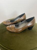 Bruine leren pumps manfield, Bruin, Ophalen of Verzenden, Zo goed als nieuw, Manfield