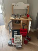 Speelkeukentje met extra speelgoedaccessoires, Kinderen en Baby's, Ophalen of Verzenden, Zo goed als nieuw, Hout