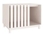 Hondenhok 100x70x72 cm massief grenenhout wit, nieuw in doos, ., ,, Nieuw, Ophalen of Verzenden