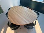 Slowwood Grut 2 Stien Eettafel - Rust Frame -Organische vorm, Ophalen, 150 tot 200 cm, Eikenhout, Zo goed als nieuw