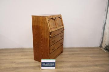 Vintage Houten Engelse Secretaire beschikbaar voor biedingen