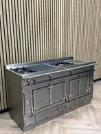 Prachtige La Cornue 165cm Inox Gas + Coup de Feu +Teppanyaki, Witgoed en Apparatuur, Fornuizen, 60 cm of meer, Grill, Ophalen of Verzenden