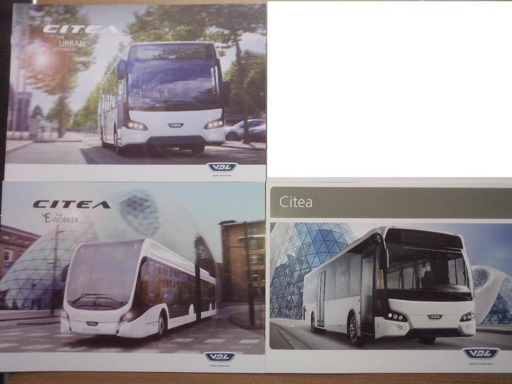 7x VDL Bus brochures folders Citea Urban E-Worker Futura, Boeken, Auto's | Folders en Tijdschriften, Zo goed als nieuw, Overige merken