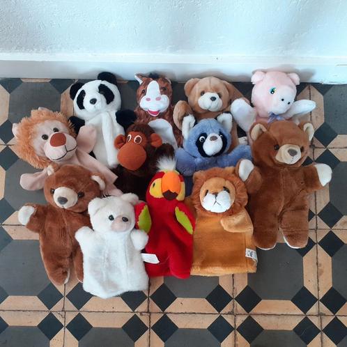 Zachte handpoppen poppenkastpoppen, Kinderen en Baby's, Speelgoed | Poppen, Zo goed als nieuw, Overige typen, Ophalen of Verzenden