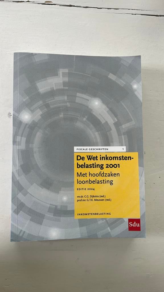 De Wet inkomstenbelasting 2001, Boeken, Studieboeken en Cursussen, Ophalen of Verzenden, Alpha, Zo goed als nieuw, WO