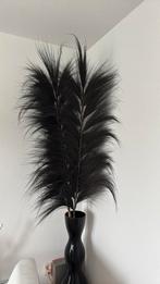 3 lange zwarte decoratieve palm  pluimen 200cm hoog, Huis en Inrichting, Ophalen, Zo goed als nieuw