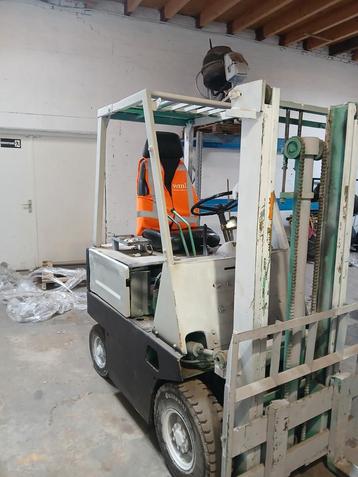 Komatsu Elektrische Heftruck + Lader & Lange Lepels beschikbaar voor biedingen