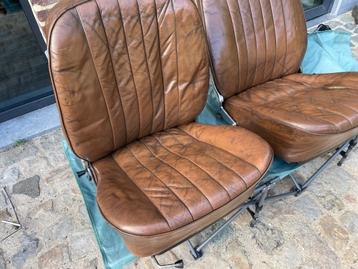 Porsche 356 zetels bruin leder met Patina beschikbaar voor biedingen