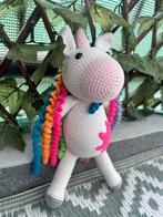 Amigurumi - knuffel unicorn met gekleurde haar, Ophalen of Verzenden, Zo goed als nieuw, Overige typen