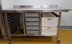 Van 't Wout RVS werkbank bakkerij tafel, Doe-het-zelf en Verbouw, Ophalen, Zo goed als nieuw