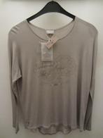 Shirt met lange mouw  44, La Gauchita, Beige, Maat 42/44 (L), Nieuw