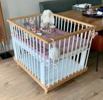 Bopita box model Elin blank hout met wit, Kinderen en Baby's, Boxkleed, Gebruikt, Rechthoekig, Ophalen of Verzenden